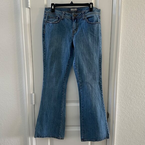 Low-Rise Bootcut Jeans SO 15 Average Regular 99% Cotton & 1% Spandex Blue Denim - Picture 1 of 8